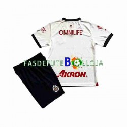 Camisola 2º Equipamento Deportivo Guadalajara 2023-2024 Manga Curta ,Criança