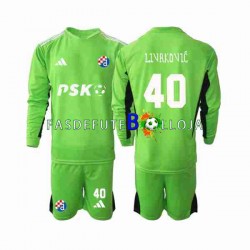 Camisola Guarda-redes 1º Equipamento Dinamo Zagreb Livakovic 40 2023-2024 Manga Comprida ,Criança