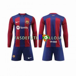 Camisola 1º Equipamento FC Barcelona 2023-2024 Manga Comprida ,Criança