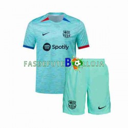 Camisola 3º Equipamento FC Barcelona 2023-2024 Manga Curta ,Criança