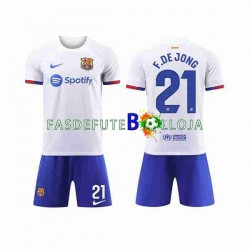 Camisola 2º Equipamento FC Barcelona Frenkie de Jong 21 2023-2024 Manga Curta ,Criança