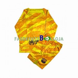 Camisola Guarda-redes 4º Equipamento FC Barcelona 2023-2024 Manga Comprida ,Criança