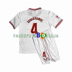 Camisola 1º Equipamento Sevilla FC Sergio Ramos 4 2023-2024 Manga Curta ,Criança
