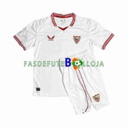 Camisola 1º Equipamento Sevilla FC Sergio Ramos 4 2023-2024 Manga Curta ,Criança