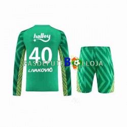 Guarda-redes 1º Equipamento Fenerbahce Livakovic 40 Footbal Kit 2023-2024 Manga Comprida