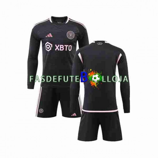 Camisola 2º Equipamento Inter Miami 2023-2024 Manga Comprida ,Criança Camisola 2º Equipamento Inter Miami 2023-2024 Manga Comprida ,Criança