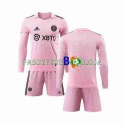 Camisola 1º Equipamento Inter Miami 2023-2024 Manga Comprida ,Criança