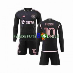 Camisola 2º Equipamento Inter Miami Lionel Messi 10 2023-2024 Manga Comprida ,Criança