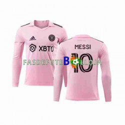 Camisola 1º Equipamento Inter Miami Lionel Messi 10 2023-2024 Manga Comprida ,Homem