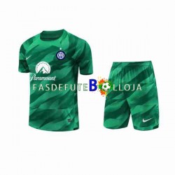 Camisola Guarda-redes 2º Equipamento Inter de Milão 2023-2024 Manga Curta ,Criança