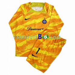 Camisola Guarda-redes 1º Equipamento Inter de Milão Sommer 1 2023-2024 Manga Comprida ,Criança