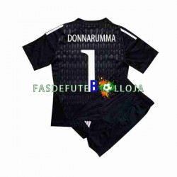 Camisola Guarda-redes 2º Equipamento Seleção Italiana Donnarumma 1 2023 Manga Curta ,Criança