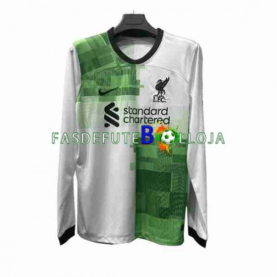 Camisola 2º Equipamento Liverpool 2023-2024 Manga Comprida ,Homem Camisola 2º Equipamento Liverpool 2023-2024 Manga Comprida ,Homem