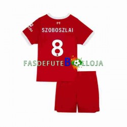 Camisola 1º Equipamento Liverpool Dominik Szoboszlai 8 2023 Manga Curta ,Criança