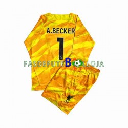 Camisola Guarda-redes 3º Equipamento Liverpool A.Becker 1 2023-2024 Manga Comprida ,Criança