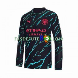 Camisola 3º Equipamento Manchester City 2023-2024 Manga Comprida ,Homem