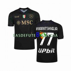Camisola 3º Equipamento Napoli KVARATSKHELIA 77 2023-2024 Manga Curta ,Homem