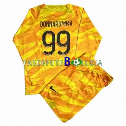 Camisola Guarda-redes 2º Equipamento Paris Saint-Germain DONNARUMMA 99 2023-2024 Manga Comprida ,Criança