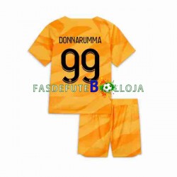 Camisola Guarda-redes 2º Equipamento Paris Saint-Germain DONNARUMMA 99 2023-2024 Manga Curta ,Criança