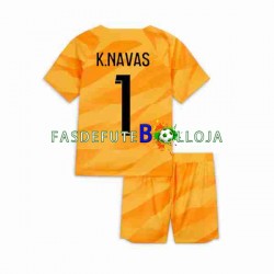 Camisola Guarda-redes 2º Equipamento Paris Saint-Germain K.NAVAS 1 2023-2024 Manga Curta ,Criança