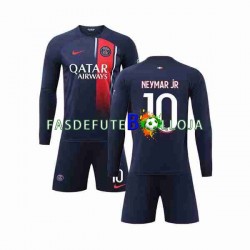 Camisola 1º Equipamento Paris Saint-Germain Neymar Jr 10 2023-2024 Manga Comprida ,Criança