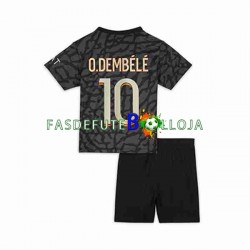 Camisola 3º Equipamento Paris Saint-Germain O.Dembele 10 2023-2024 Manga Curta ,Criança