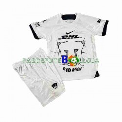 Camisola 1º Equipamento Pumas UNAM 2023-2024 Manga Curta ,Criança