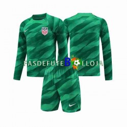Camisola Guarda-redes 1º Equipamento Seleção Estados Unidos 2023-2024 Manga Comprida ,Criança