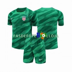 Camisola Guarda-redes 1º Equipamento Seleção Estados Unidos 2023-2024 Manga Curta ,Criança