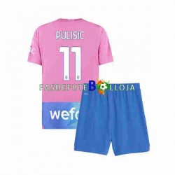 Camisola 3º Equipamento AC Milan Christian Pulisic 11 2023-2024 Manga Curta ,Criança