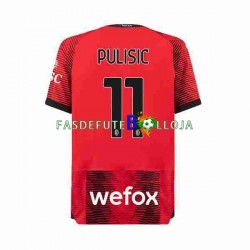 Camisola 1º Equipamento AC Milan Christian Pulisic 11 2023-2024 Manga Curta ,Homem
