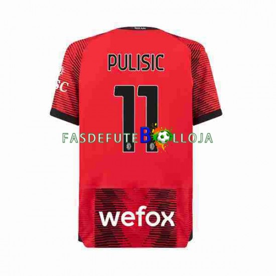 Camisola 1º Equipamento AC Milan Christian Pulisic 11 2023-2024 Manga Curta ,Homem Camisola 1º Equipamento AC Milan Christian Pulisic 11 2023-2024 Manga Curta ,Homem
