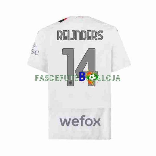 Camisola 2º Equipamento AC Milan Tijjani Reijnders 14 2023-2024 Manga Curta ,Homem