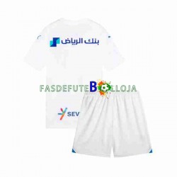 Camisola 2º Equipamento Al Hilal 2023-2024 Manga Curta ,Criança