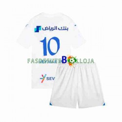 Camisola 2º Equipamento Al Hilal Neymar JR 10 2023-2024 Manga Curta ,Criança
