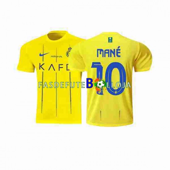 Camisola 1º Equipamento Al-Nassr Mane 10 2023-2024 Manga Curta ,Homem