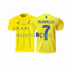 Camisola 1º Equipamento Al-Nassr Ronaldo 7 2023-2024 Manga Curta ,Homem