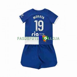 Camisola 2º Equipamento Atlético Madrid 2 Alvaro Morata 19 2023-2024 Manga Curta ,Criança