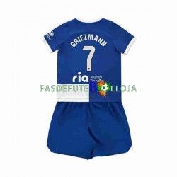 Camisola 2º Equipamento Atlético Madrid 2 Antoine Griezmann 7 2023-2024 Manga Curta ,Criança