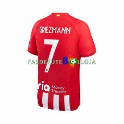 Camisola 1º Equipamento Atlético Madrid 2 Antoine Griezmann 7 2023-2024 Manga Curta ,Homem