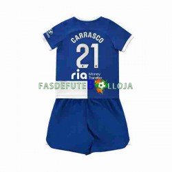 Camisola 2º Equipamento Atlético Madrid 2 Yannick Carrasco 21 2023-2024 Manga Curta ,Criança