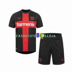 Camisola 1º Equipamento Bayer 04 Leverkusen 2023-2024 Manga Curta ,Criança
