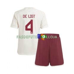 Camisola 3º Equipamento Bayern de Munique Matthijs de Ligt 4 2023-2024 Manga Curta ,Criança