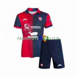 Camisola 1º Equipamento Cagliari 2023-2024 Manga Curta ,Criança