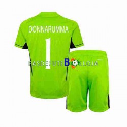 Camisola Guarda-redes 1º Equipamento Seleção Italiana Donnarumma 1 2023 Manga Curta ,Criança