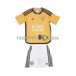 Camisola 3º Equipamento Leicester City 2023-2024 Manga Curta ,Criança