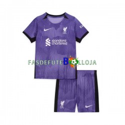 Camisola 3º Equipamento Liverpool 2023-2024 Manga Curta ,Criança