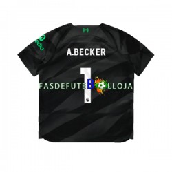 Camisola Guarda-redes 2º Equipamento Liverpool A.Becker 1 2023-2024 Manga Curta ,Homem
