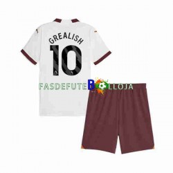 Camisola 2º Equipamento Manchester City Jack Grealish 10 2023-2024 Manga Curta ,Criança