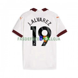 Camisola 2º Equipamento Manchester City Julian Alvarez 19 2023-2024 Manga Curta ,Homem